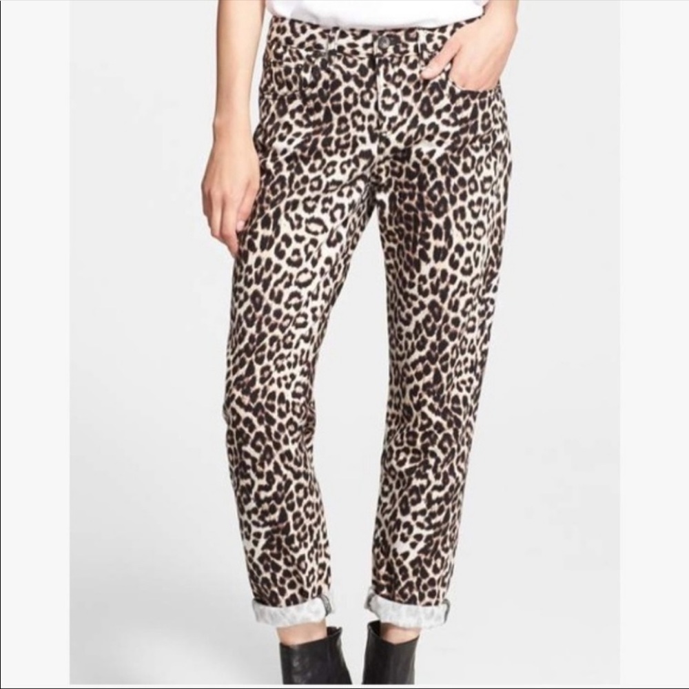 Rag&Bone Snow Leopard Boyfriend Jean-Size26